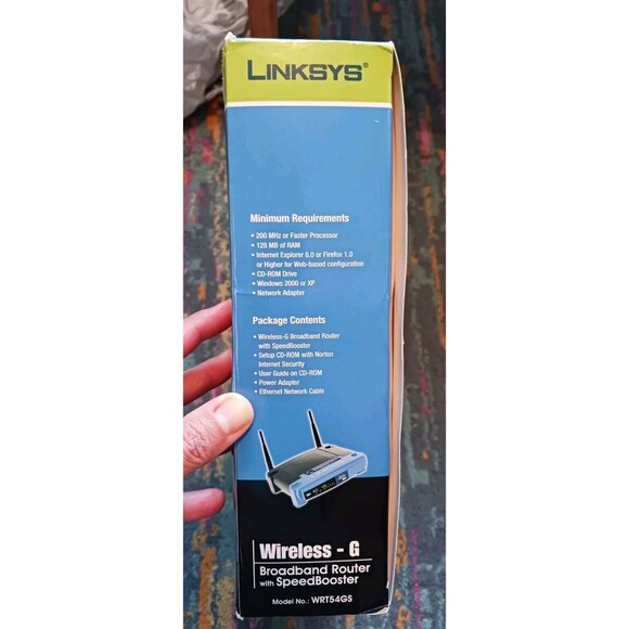 Linksys WRT54GS Wireless G Broadband Router Speed Booster Boost Performance 35% - Picture 3 of 6